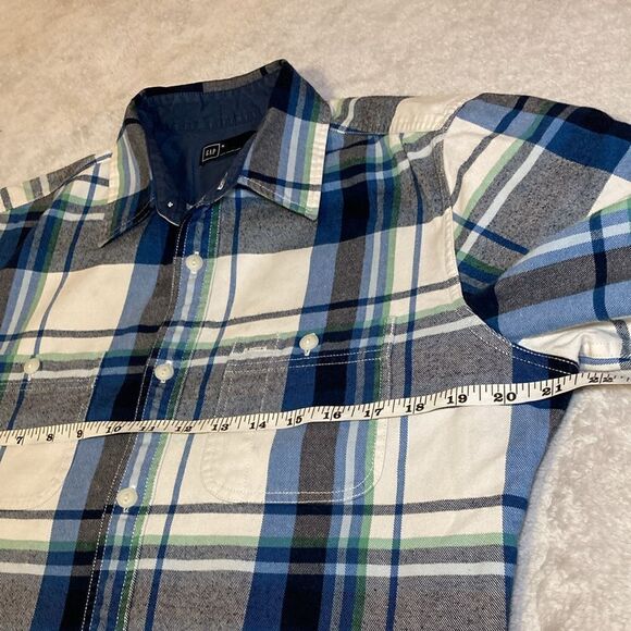 GAP M Unisex Loose Fit Shacket Plaid Jacket - Picture 10 of 13